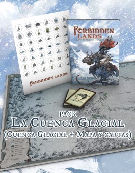 Pack La Cuenca Glacial: Libro de campaña + Mapa y cartas